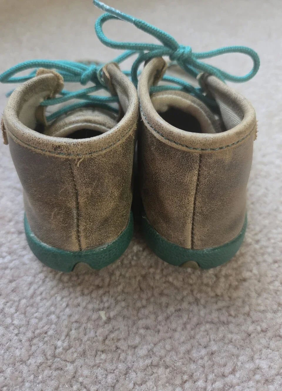 Twisted X Infant Chukka Driving Moc, Brown Turquoise 7M Western Cowboy